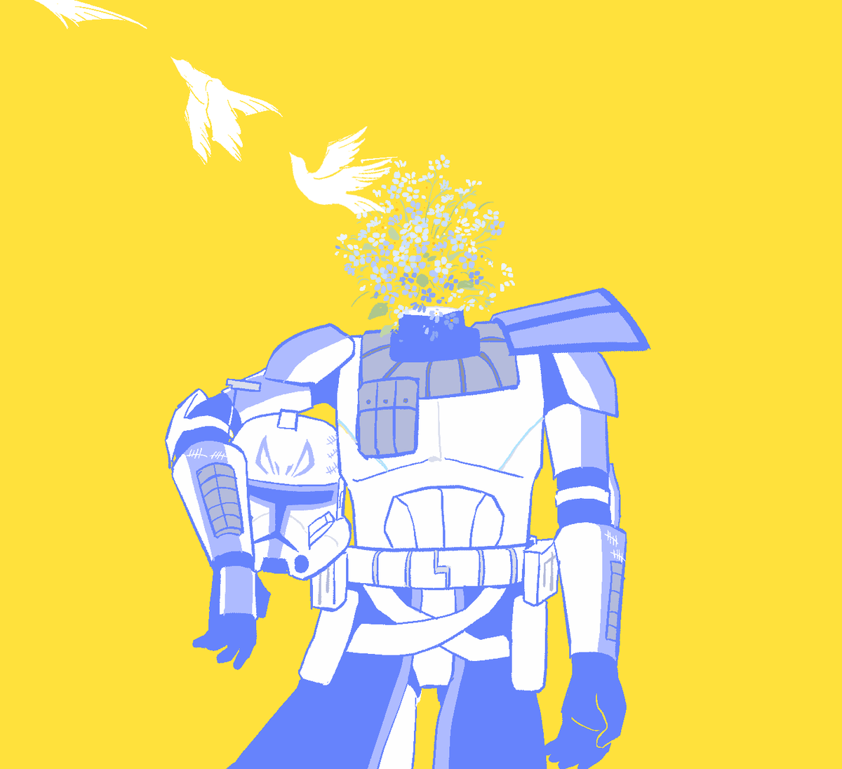 SAdward45238's tweet image. 白鸟我的白鸟，
逆着风去吧
#StarWars 
#theclonewars