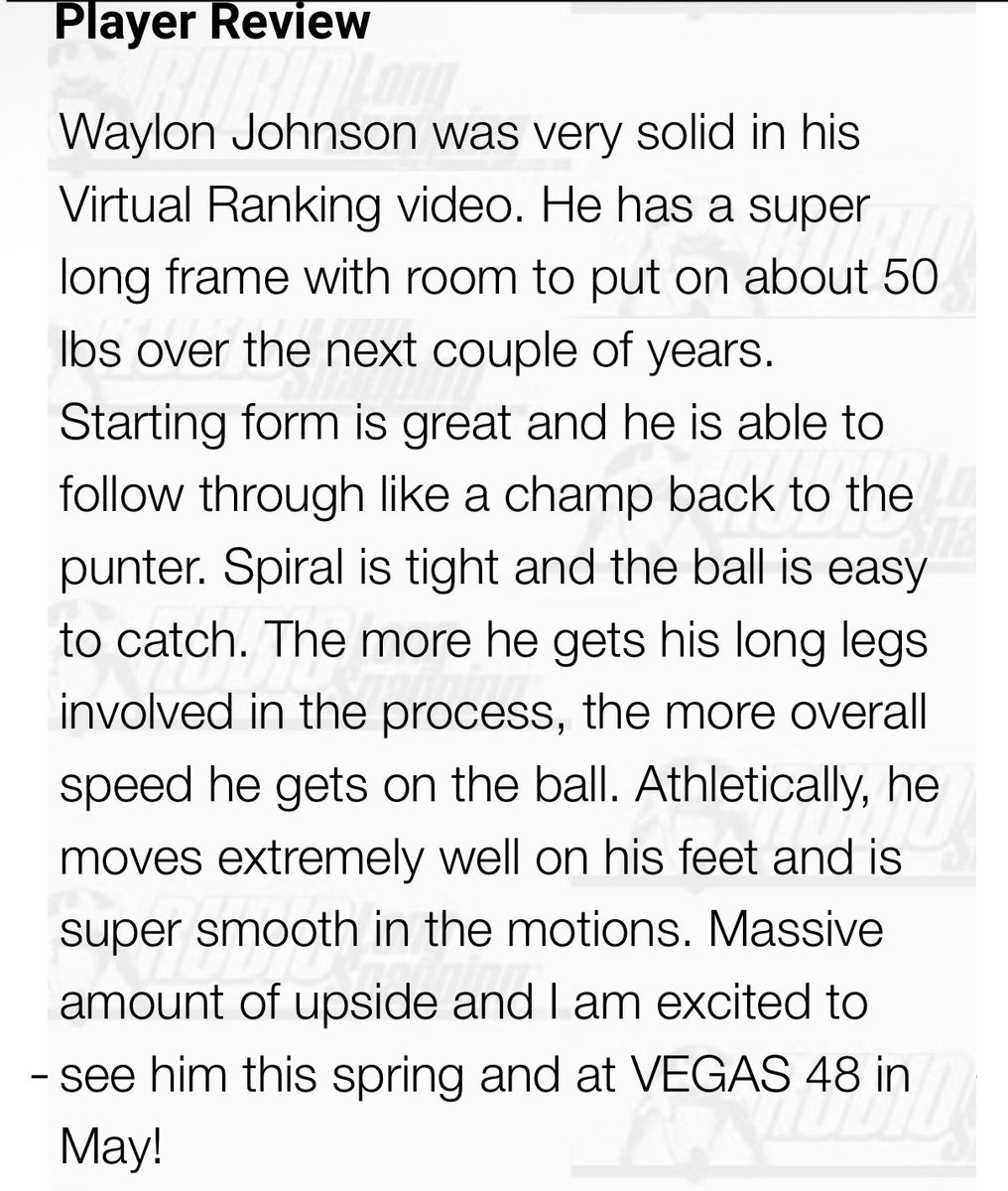 Waylon Johnson | 4⭐️LS tweet media