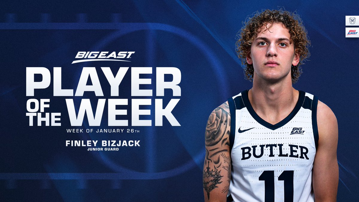 He's a hooper! 🏀⚡

<a href="/FinleyBizjack/">Finley Bizjack</a> averaged 26.0 points, 3.0 rebounds, 3.0 assists, and 1.0 steal per game in a 2-0 week for <a href="/ButlerMBB/">Butler Basketball</a>.