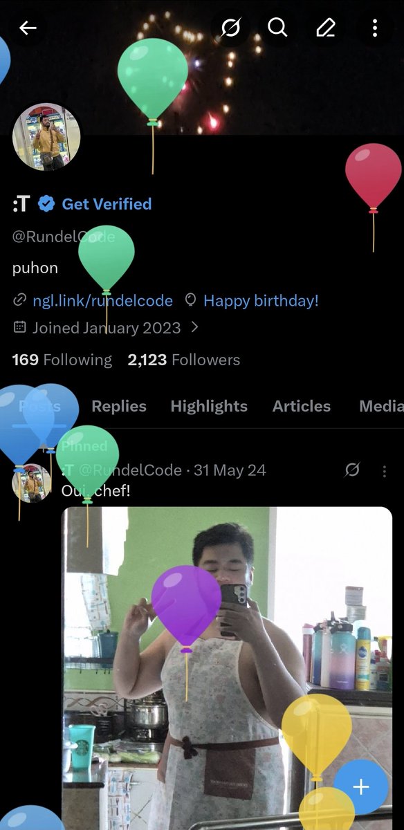 RundelCode's tweet image. Balloons!! And Cars!!