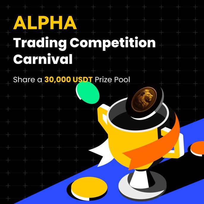 🚀 Big news, Alpha Pride fam!
We just announced that $ALPHA is now officially trading on WEEX Exchange! 🥂🔥
To celebrate, WEEX has launched the Alpha-1 Trading Competition with a juicy 30,000 USDT prize pool up for grabs 💰
Trade ALPHA, climb the leaderboard, and get rewarded.