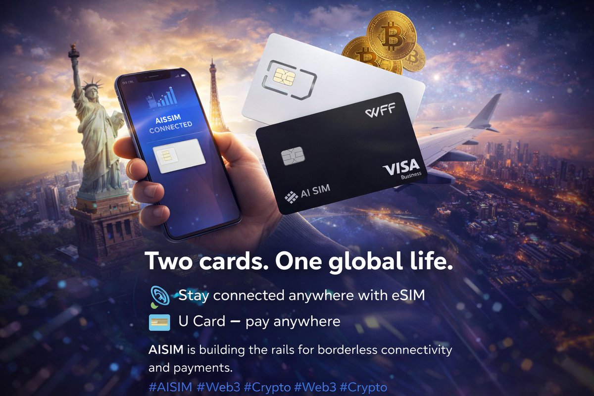 Connect anywhere with eSIM 💳 Pay anywhere with the U Card AISIM is  building the rails for a truly borderless digital life — where connectivity  and payments move as freely as you