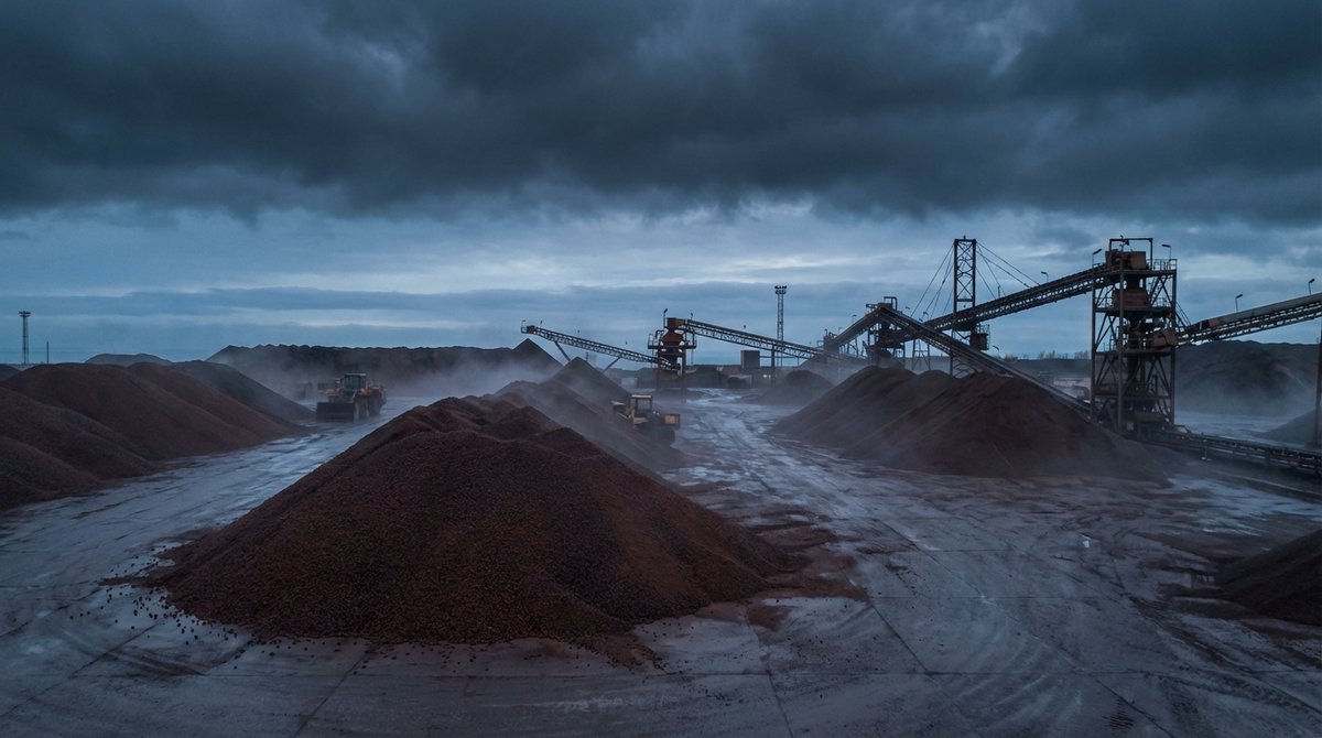 MineralsTrading's tweet photo. ⛏️ Minério de ferro recuou 1,17% em Singapura, fechando a $103,35 por tonelada.

Tension geopolítica mantém traders em posição defensiva — até quando os preços vão resistir abaixo de $105? https://t.co/vD581ZnTWV