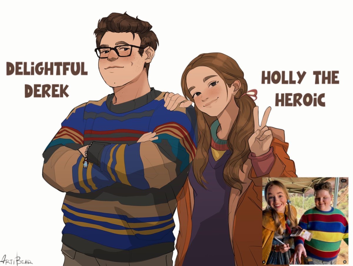 Artist_artibear's tweet image. My adult babies 👉👈

#StrangerThings5 #HollyWheeler #Derek