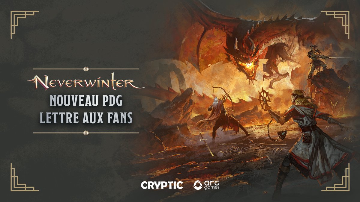 Chers aventuriers de Neverwinter, nous avons l'immense plaisir de vous annoncer le retour de Jack Emmert au poste de PDG de Cryptic Studios 🙌

Lisez sa lettre à la communauté et attendez-vous à des sessions AMA spéciales avec lui très bientôt ! 💯

👉 playneverwinter.com/fr/news-detail…