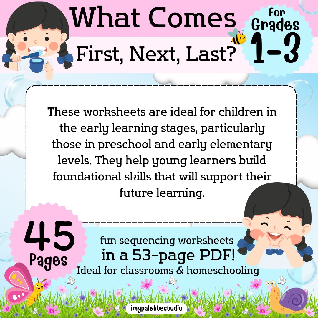 imypalettex's tweet photo. 🎉Sequencing worksheets make learning order fun for Grades 1–3✨

DOWNLOAD NOW ON TPT
🔗 https://t.co/mSytmKo1S0

#TPT #imypalettestudio #LearningOrder #Grades1to3 #EarlyEducation #TeacherApproved #KidsActivities https://t.co/0K7DNxO4u7