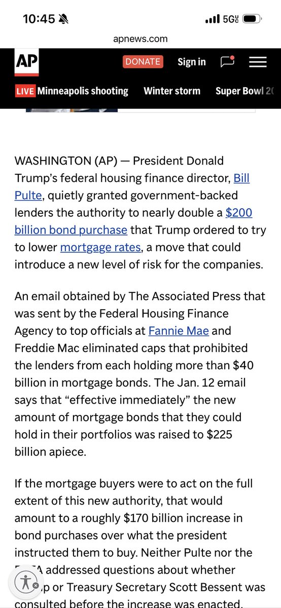 PolarityRadio's tweet photo. Bill Pulte is doubling Trumps 200 billion buy of mortgages 

They can have 450 billion total https://t.co/waaVFvSy4W