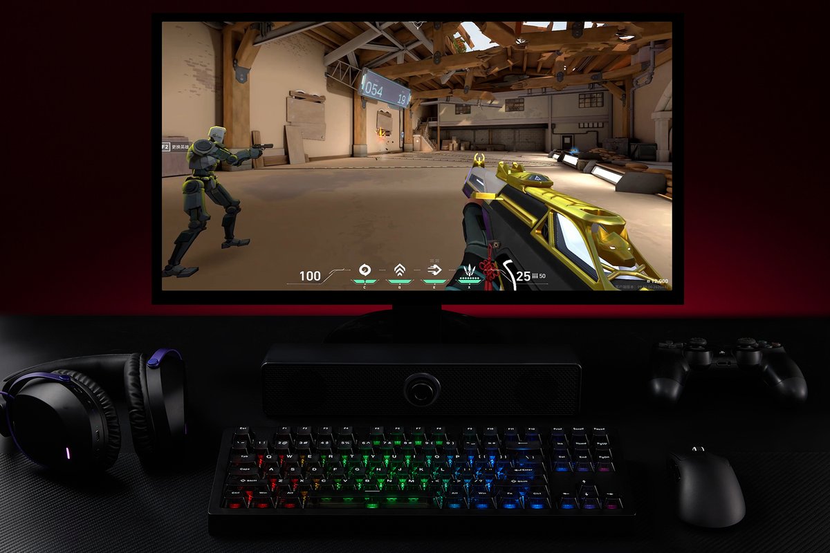 MonsGeek's tweet image. Game relaxing time on.

Today’s setup:
- MonsGeek M3 V5 TKL HE
- @AkkoMK GH300 Headphones
- @AkkoMK  Nest Mouse 

Just relax, just play.
How about yours? 

#monsgeek #gamingsetup #gametime #desksetup #magneticswitchkeyboard #gaminggear #relaxingtime #halleffect