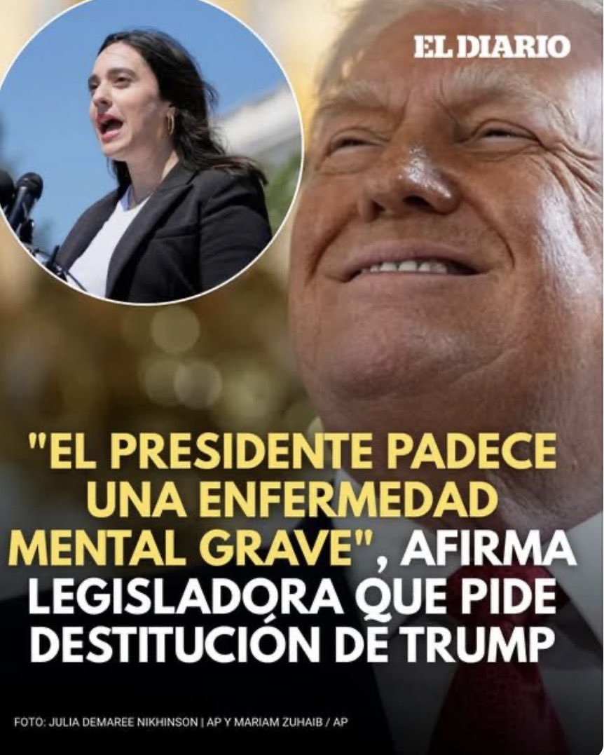 DosRunas's tweet image. ¡Trump se desmorona en vivo y en directo!
La congresista Yassamin Ansari lo dice sin filtros:
“El presidente de Estados Unidos está extremadamente enfermo mentalmente y pone en riesgo TODAS nuestras vidas”.
Tras su delirante carta al premier noruego reclamando el Nobel y…