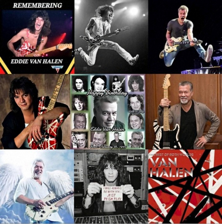 OfficialDaledoe's tweet photo. Happy Heavenly Birthday to singer/songwriter/musician/record producer, Edward Lodewijk Van Halen ( 1/26/55 - 10/6/20 ), better known as @eddievanhalen of @VanHalen . Gone but never forgotten. 🥳🎉🎊🎼🎶🎵🎹🎸🎤🕊️🙏🏻 #RunninWithTheDevil #Eruption #Jump #CantStopLovinYou &amp; more. https://t.co/IUSdulEiec