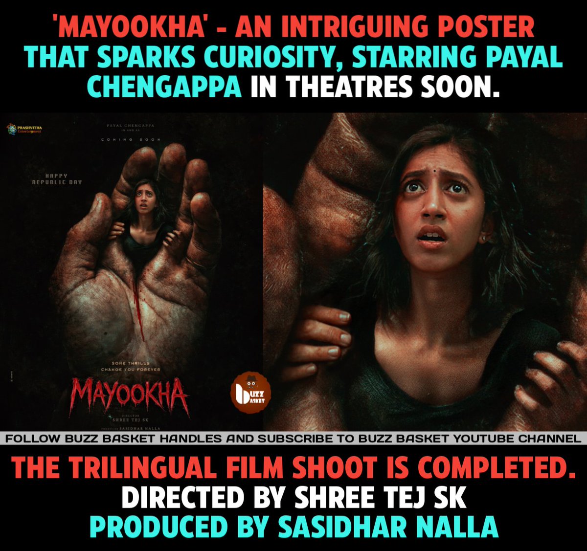 #Mayookha - An Intriguing Poster that sparks curiosity.

⭐ing #PayalChengappa
Directed By <a href="/onlysk009/">Shree Tej SK</a> 
Produced By <a href="/PrashvithaEnt9/">Prashvitha Entertai9ment</a>
#MayookhaMovie