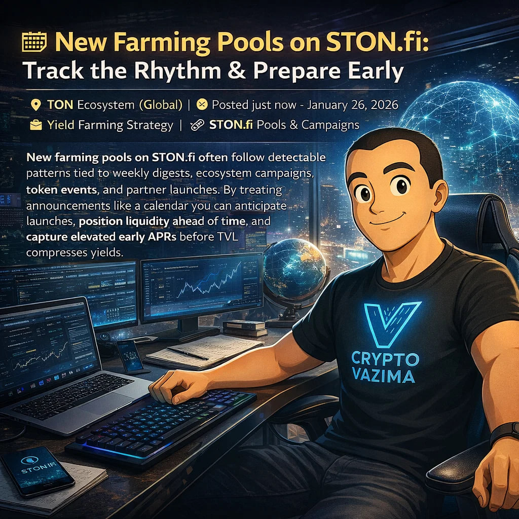 📅 Mastering New https://t.co/szudLUKimD Farming Pools: Calendar Tracking &  Early Prep 📍 TON Blockchain (Global) | 💼 Farming Opportunity Strategy |  🔗 https://t.co/szudLUKimD Announcements & Campaigns  https://t.co/szudLUKimD new farming pools tend to