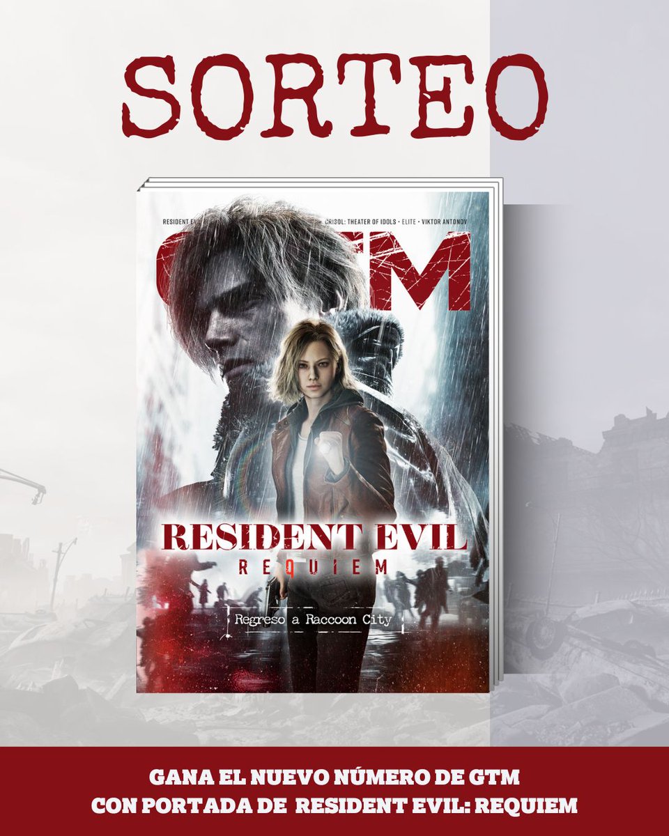 dan_chaos's tweet image. SORTEO🧟

¡Gana una copia del próximo número de la revista GTM con portada de Resident Evil Requiem!

1️⃣Haz RT
2️⃣Sigue a @gamestribune &amp;amp; @dan_chaos
3️⃣¡Menciona a quién te llevarías de acompañante a Raccoon City!

🗓️Fin 31/01/2026 - Válido para Península