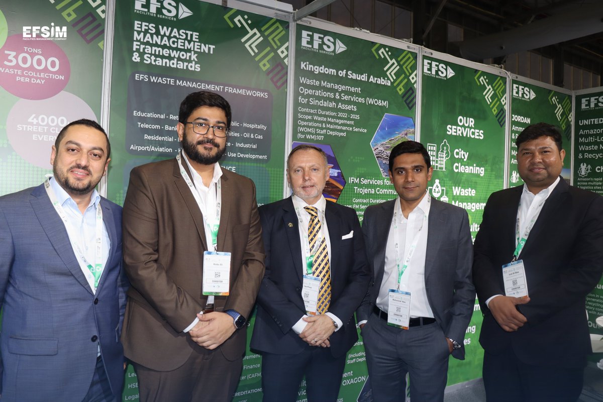 efsim_sa's tweet image. بداية موفقة لليوم الأول من معرض IFAT السعودية 2026!

شكرًا لكل من زارنا حتى الآن في القاعة 3، الجناح 3B28، وتعرّف على حلولنا في إدارة النفايات. بانتظار زيارتكم خلال اليومين القادمين في جناحنا للتواصل مع فريقنا واستكشاف حلولنا الذكية والمستدامة✨

#EFSIM #WasteManagement #IFAT2026