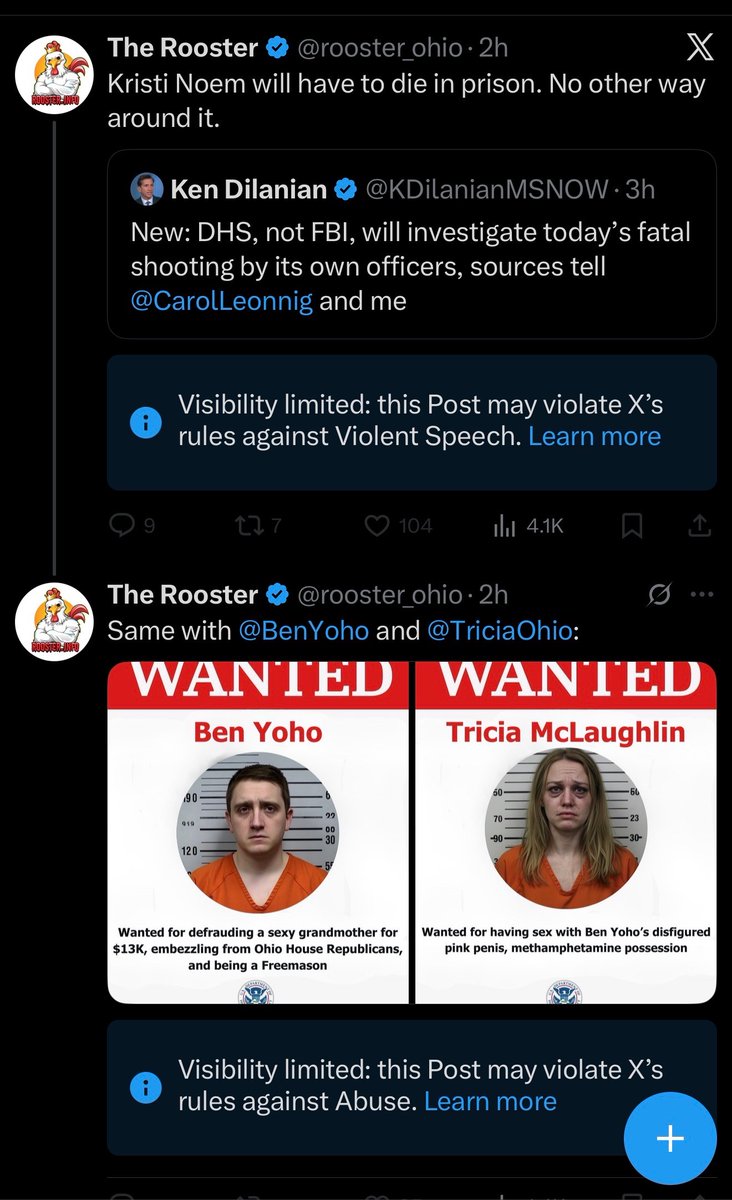 jake_zuckerman's tweet photo. The Rooster, aka DJ Byrnes, tells me that this tweet got him permabanned from X
He runs a progressive, independent social media/Substack account that's widely circulated in Ohio politics https://t.co/PAyo9uaWEd
