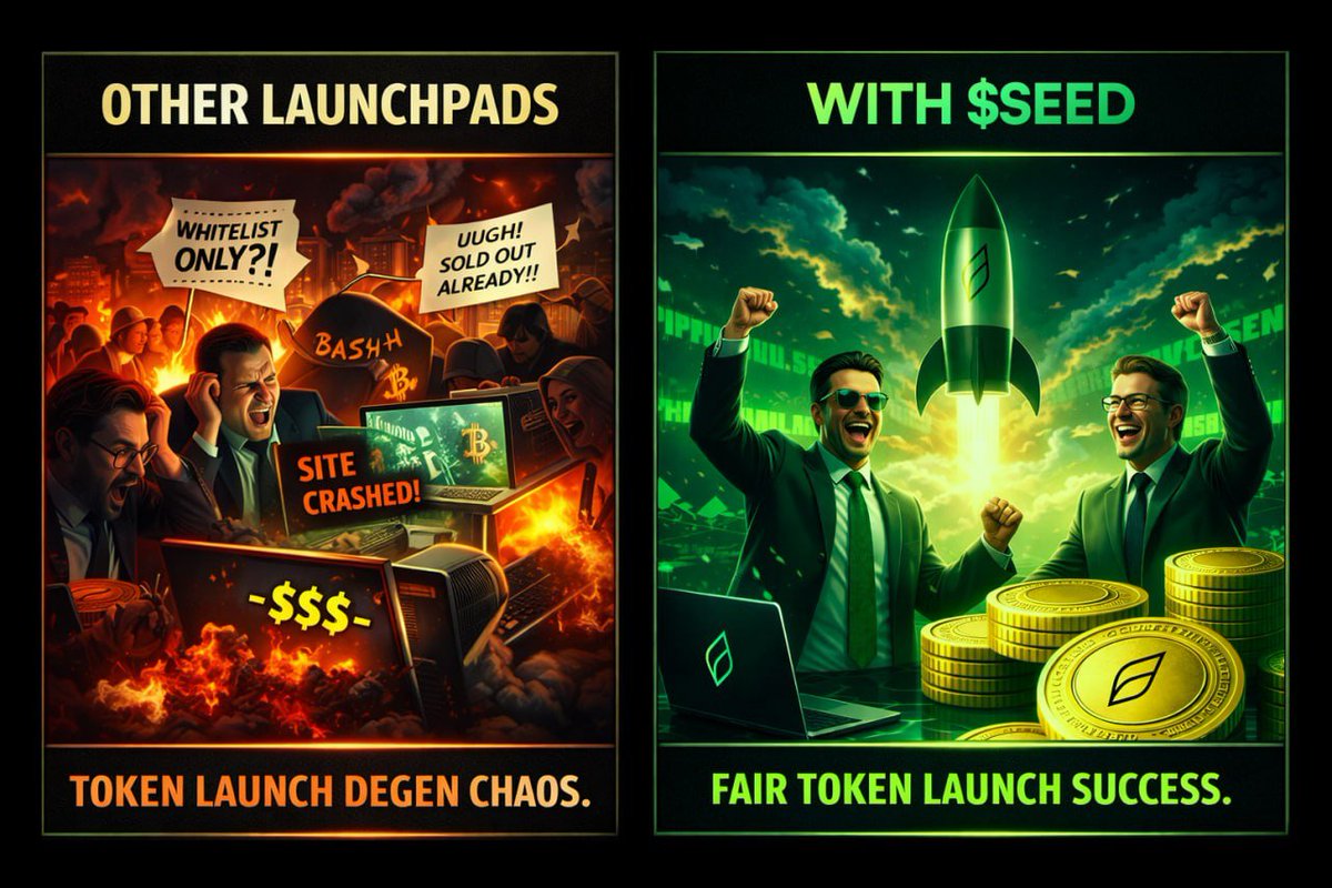 Georgecryll's tweet photo. @coinbureau Only fair launches with $SEED! https://t.co/OCKZQj8x8p