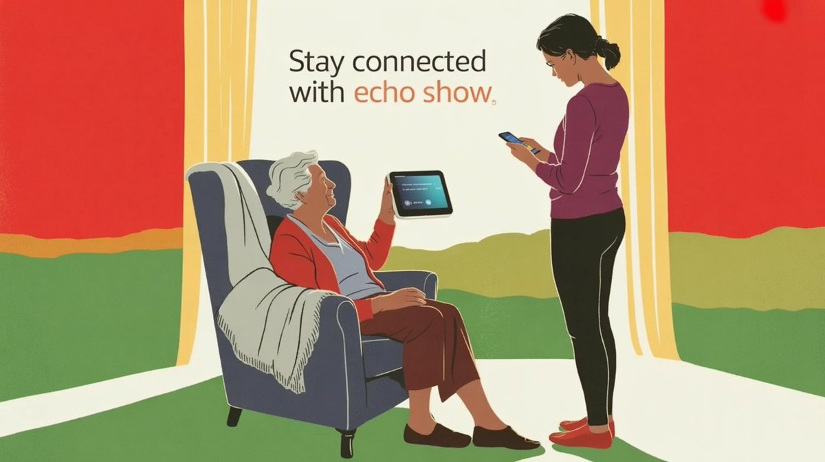 Adult children manage Echo Show reminders for aging parents.

You live independently. 
They use the Alexa app from afar.

Primary user adds caregivers to Amazon Household. 
Caregivers grant permissions. 

Caregivers create custom reminders. 
"Take your medication with food."