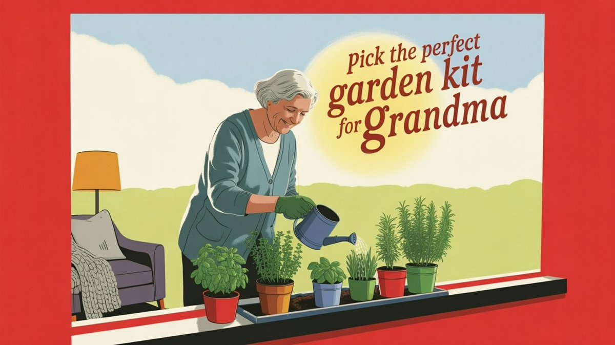 You pick the perfect garden kit for grandma.

Match it to her experience and energy levels.

Start with her time commitment.

Beginners need forgiving plants.

Herbs and succulents work well.

They need less watering.

A guide from Gardener's Supply Company recommends them.