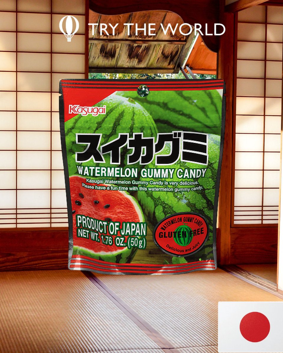Trytheworld's tweet image. Sweet. Juicy. Totally crave-worthy 🍉💥

These watermelon gummies are packed with bold flavor and a satisfying chew you can’t resist.

A fun, delicious taste of Japan—no passport required.

#TryTheWorld #TasteOfJapan #JapaneseSnacks #WatermelonCandy #SnackDiscovery #GlobalFlavors…