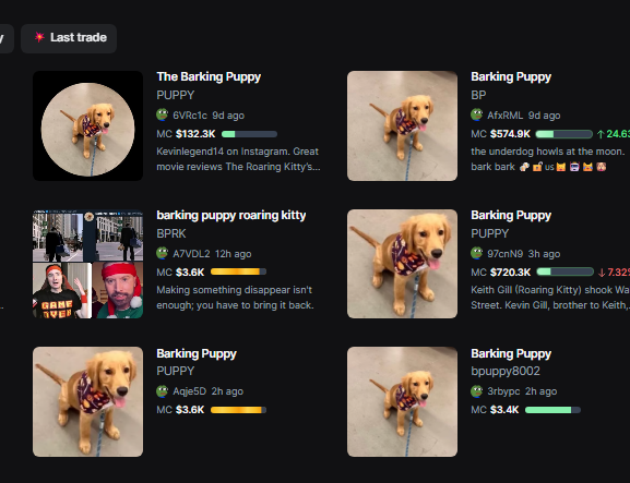 so this coin ran pve to 3 mil earlier today and currently some idiots are trying to vamp this, pysoping that Roaring Kitty's brother deployed the "og 9 days ago"

so let me quickly debunk that

first off that wasn't the first deploy, it was deployed on Bags first, then a few were