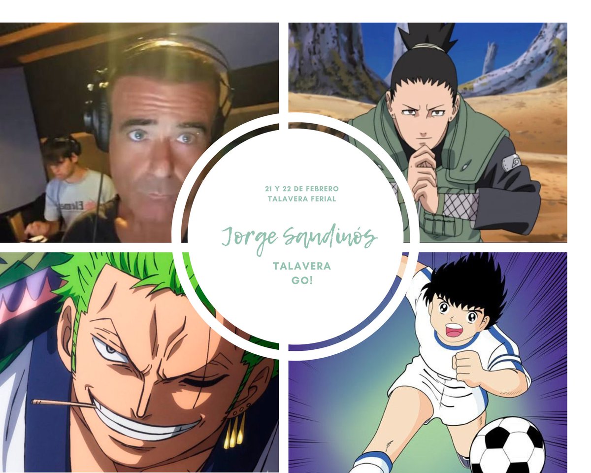 Ya os podemos desvelar el primer invitado de la nueva edición de #talaverago . Una edición que será legendaria y en la que tendremos a @saudinox_profesional , la voz de personajes tan reconocidos como Zoro, Shikamaru, Oliver Atom y muchos más. No te lo puedes perder