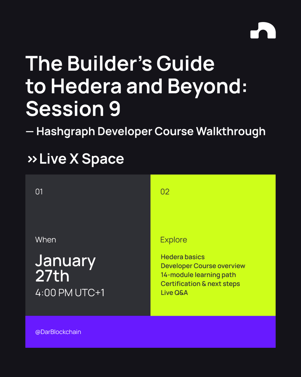 Most developers get stuck because they don’t know what to do after learning the basics.

We’re breaking down the real <a href="/hedera/">Hedera</a> developer path, learning, certification, and next steps.