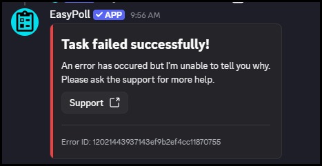 oksechinv's tweet photo. @ProfitsTaken The poll you had... discord says it was a successful failure when i tried to vote😂 https://t.co/EqBoDufbPn