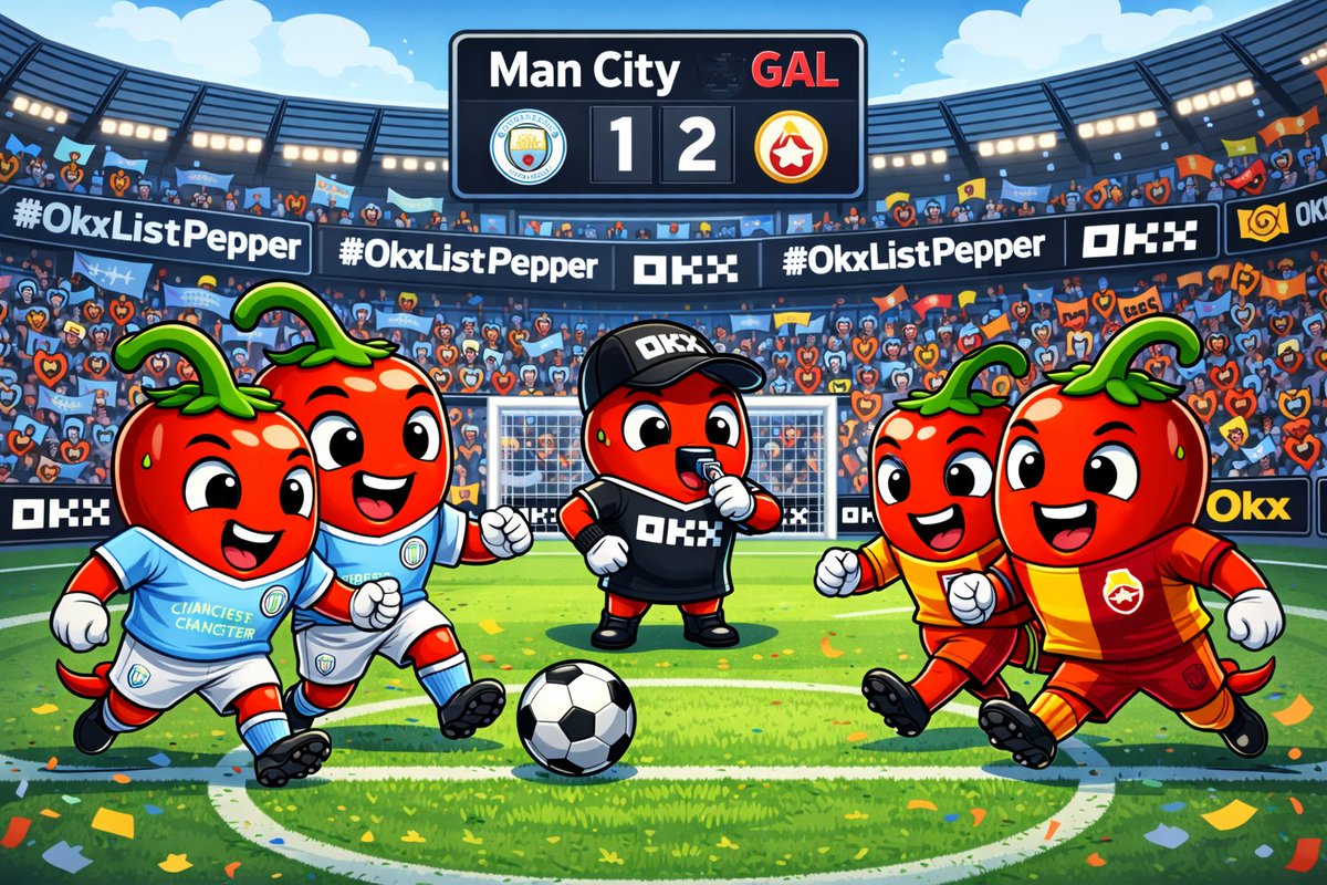 • Manchester City is sponsored by OKX.
• OKX is an Chiliz validator.
• City &amp; Galatasaray fan tokens are powered by Chiliz.

And now they meet in the Champions League ⚽🔥

Everything connects…

<a href="/okx/">OKX</a> it’s time to list Pepper. The $Pepper community is ready 🌶️

#OkxListPepper