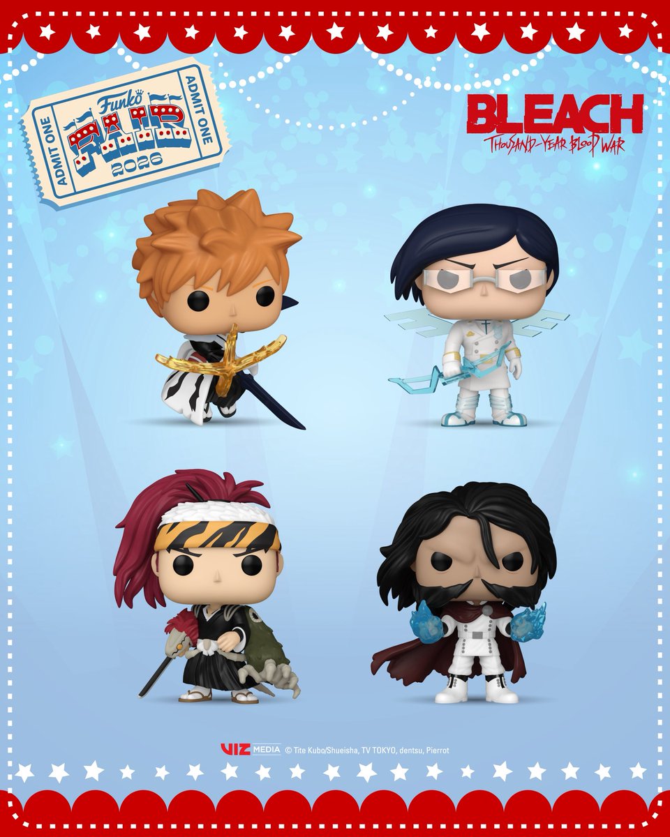 First look! Prepare for Bleach .. Thousand Year Blood War Funko POPs! Coming soon to the links below ~

   EE ~ fnkpp.com/EEBleach
   Amzn ~ fnkpp.com/AmBleach
   FS ~ fnkpp.com/FSBleach

#Ad #Bleach #Anime #FunkoPOPNews #Funko #FunkoPOP