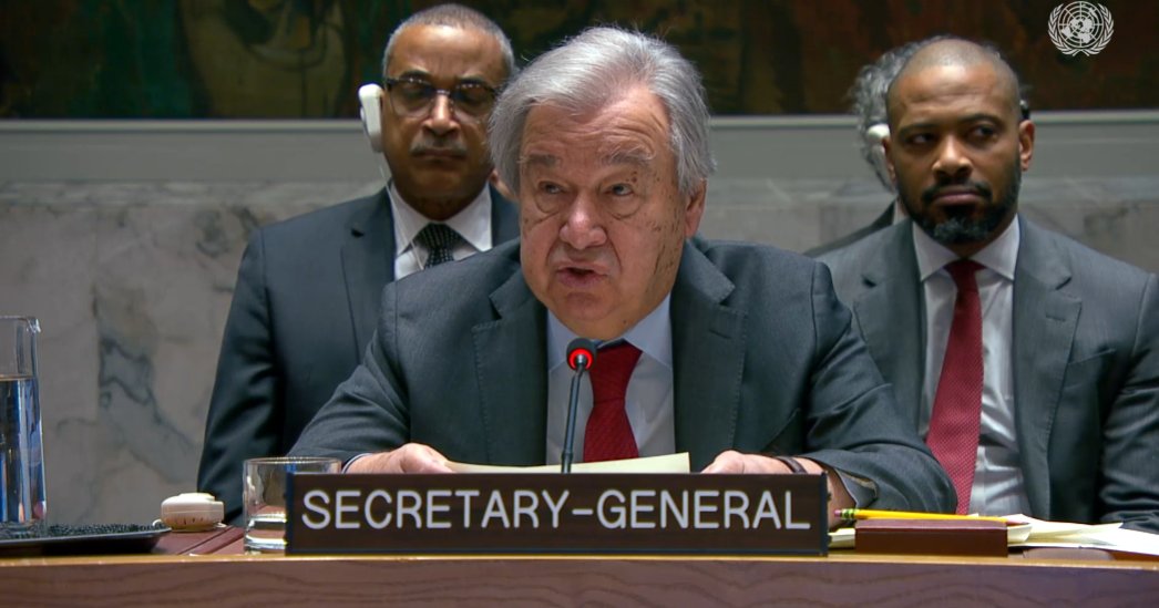 Section of #UNSG <a href="/antonioguterres/">António Guterres</a>' briefing that's relevant to President Trump's Board of Peace: "The Security Council alone adopts decisions binding on all. No other body or ad-hoc coalition can legally require all Member States to comply with decisions on peace and security.