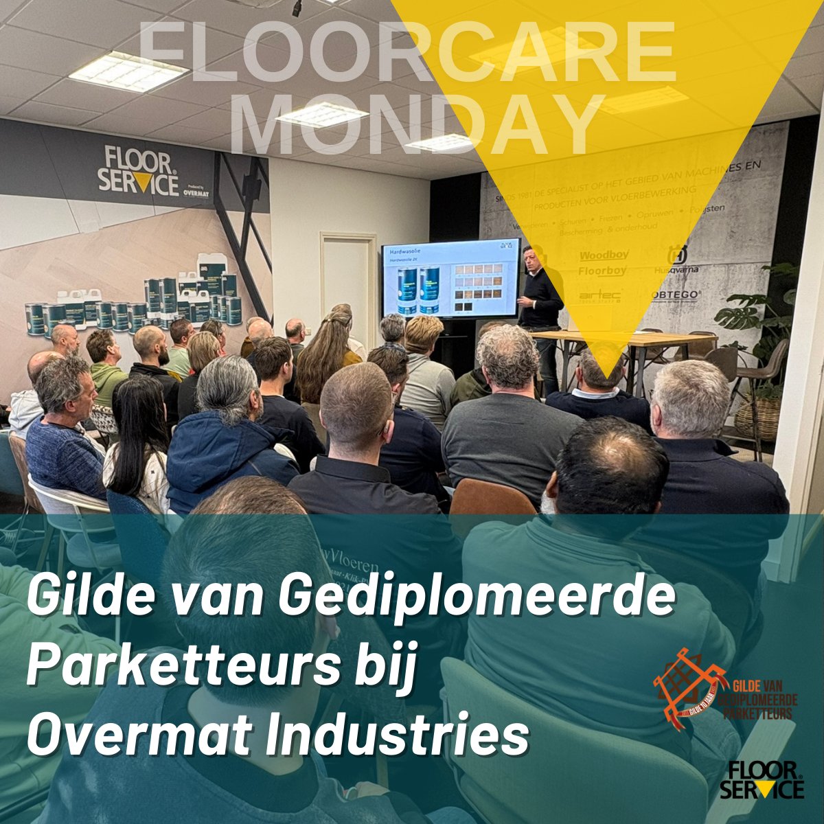 Overmat's tweet image. 🧼𝐅𝐥𝐨𝐨𝐫𝐂𝐚𝐫𝐞 𝐌𝐨𝐧𝐝𝐚𝐲 | 𝐆𝐢𝐥𝐝𝐞 𝐯𝐚𝐧 𝐏𝐚𝐫𝐤𝐞𝐭𝐭𝐞𝐮𝐫𝐬 𝐛𝐢𝐣 𝐎𝐯𝐞𝐫𝐦𝐚𝐭 𝐈𝐧𝐝𝐮𝐬𝐭𝐫𝐢𝐞𝐬
Afgelopen vrijdag ontvingen wij het Gilde van Parketteurs voor presentaties, demonstraties en een showroomrondleiding rondom professioneel vloeronderhoud.