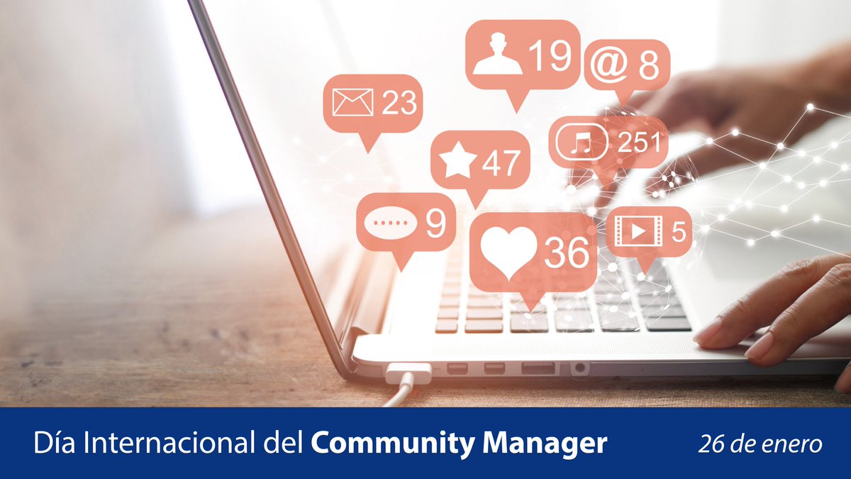 📢 Hoy se celebra el #DíaInternacionaldelCommunityManager.
🥳 Felicidades para esos equipos creativos 💡que construyen comunidades 🌎 y relaciones digitales 👩🏻‍💻 desde la información y la interacción constantes ℹ️.