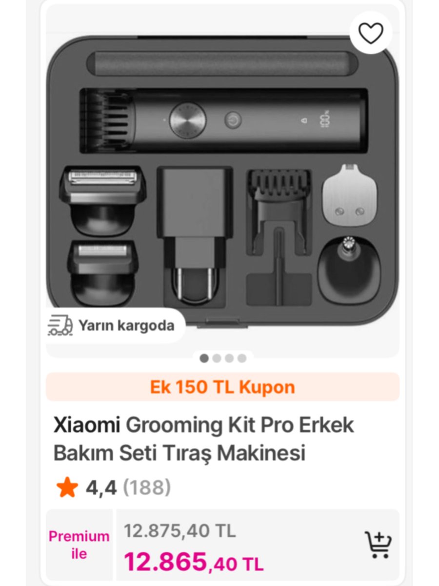 Yurt dışında 69 dolara satılan tıraş makinesinin Türkiye’de 12.800 TL’ye satıldığı görüldü.