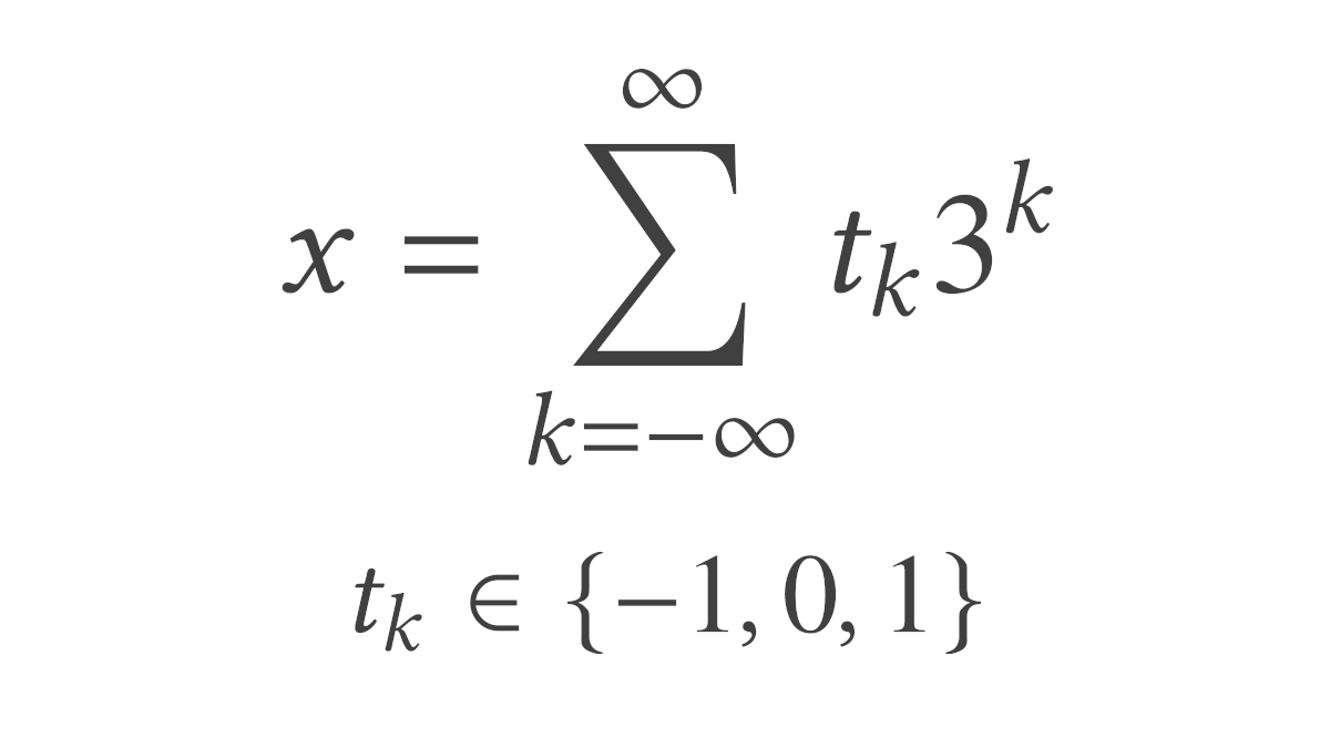 With balanced ternary representation, positive and negative numbers can all be represented without a minus sign. 

Also, rounding is the same as truncation.