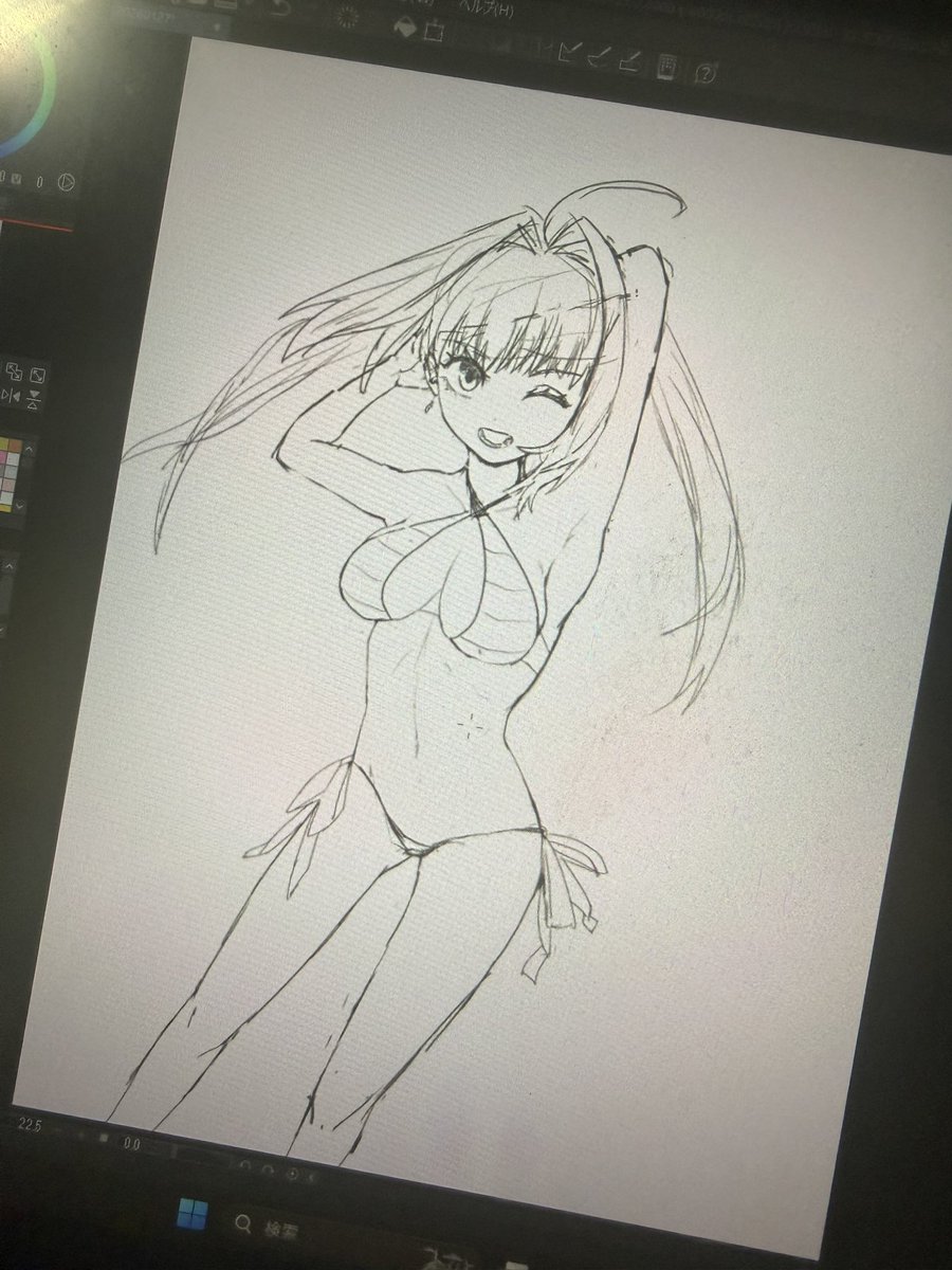 なんで冬になると水着描きたくなるんだろうな