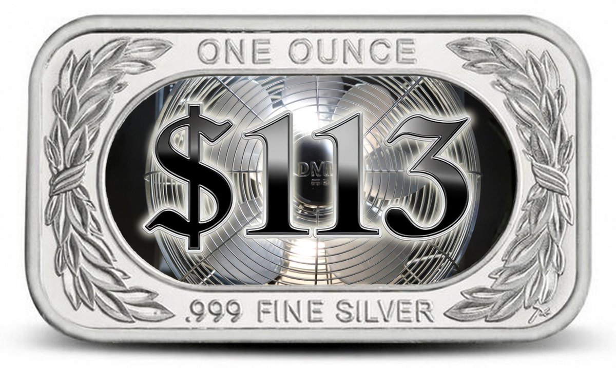 SkinnyAldeer's tweet photo. #silver #silversqueeze We just hit $113 Spot Silver! $113$! They are going to hit the circuit breaker to the cooling fans any minute now! They are going to blame it on the hot weather in Chicago! https://t.co/MvNqyiAmns