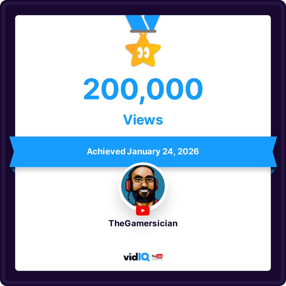 The growth has been remarkable the last couple months. Thank you for everyone rocking with me for ALL the different types of content I push out. I really appreciate y'all. 👏🏾

thegamersician.link/yt