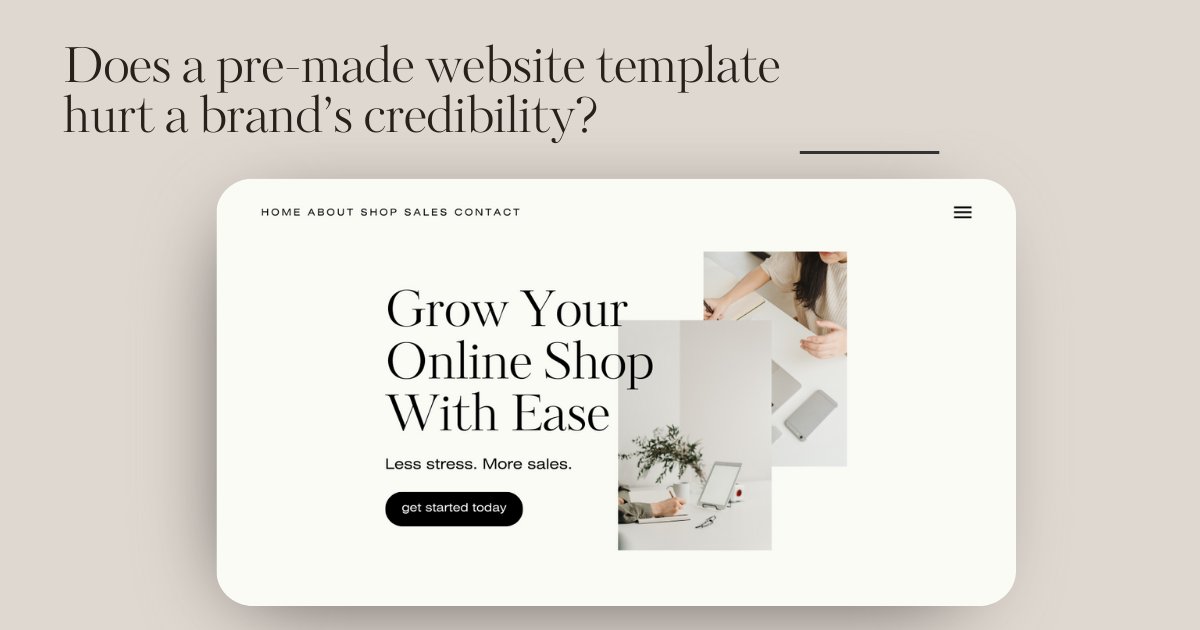 Fellow business owners: Do you think a pre-made website template hurts a brand’s credibility? We have strong thoughts on this, but we want to hear yours. 

#business #webdesign #foodforthought