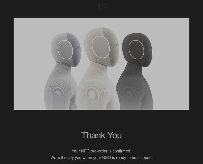 I could no longer resist the temptation...

Who's joining the waitlist?

<a href="/1x_tech/">1X</a> #NEO #HumanoidRobot #1X #Robotics #AI #FutureTech #Innovation #AIRobots #HumanoidRobots