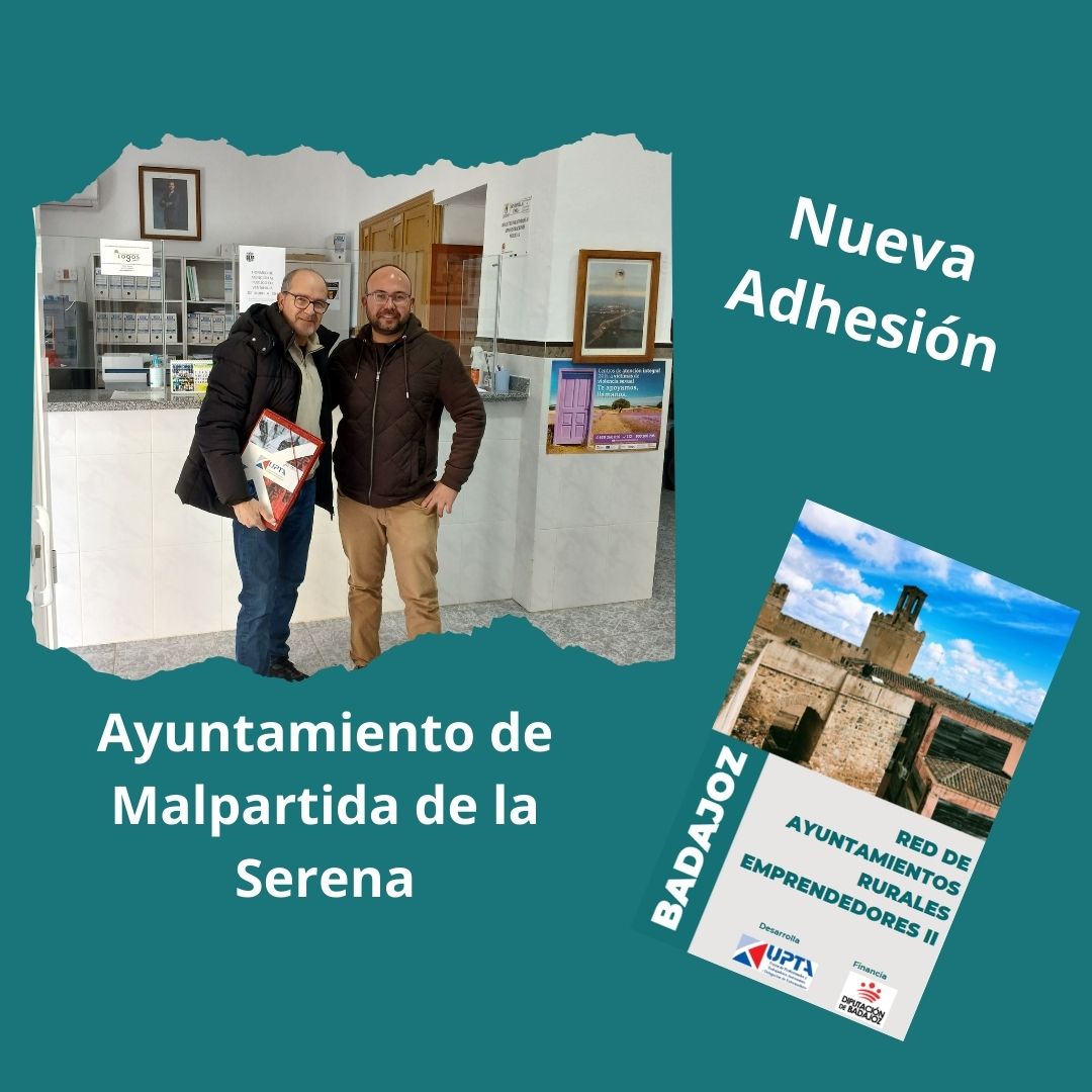 Comenzamos la ampliación de la #RedAytosRuralesEmprendedores de #Badajoz con la adhesión de Malpartida de la Serena

Desarrollado por <a href="/upta_es/">UPTA España</a> у subvencionado por <a href="/DipdeBadajoz/">Diputación de Badajoz</a> 
<a href="/EDUARDOABADSABA/">Presidente UPTA España</a> <a href="/InesMazuelaRo/">Inés Mazuela</a> 
#RAREB2