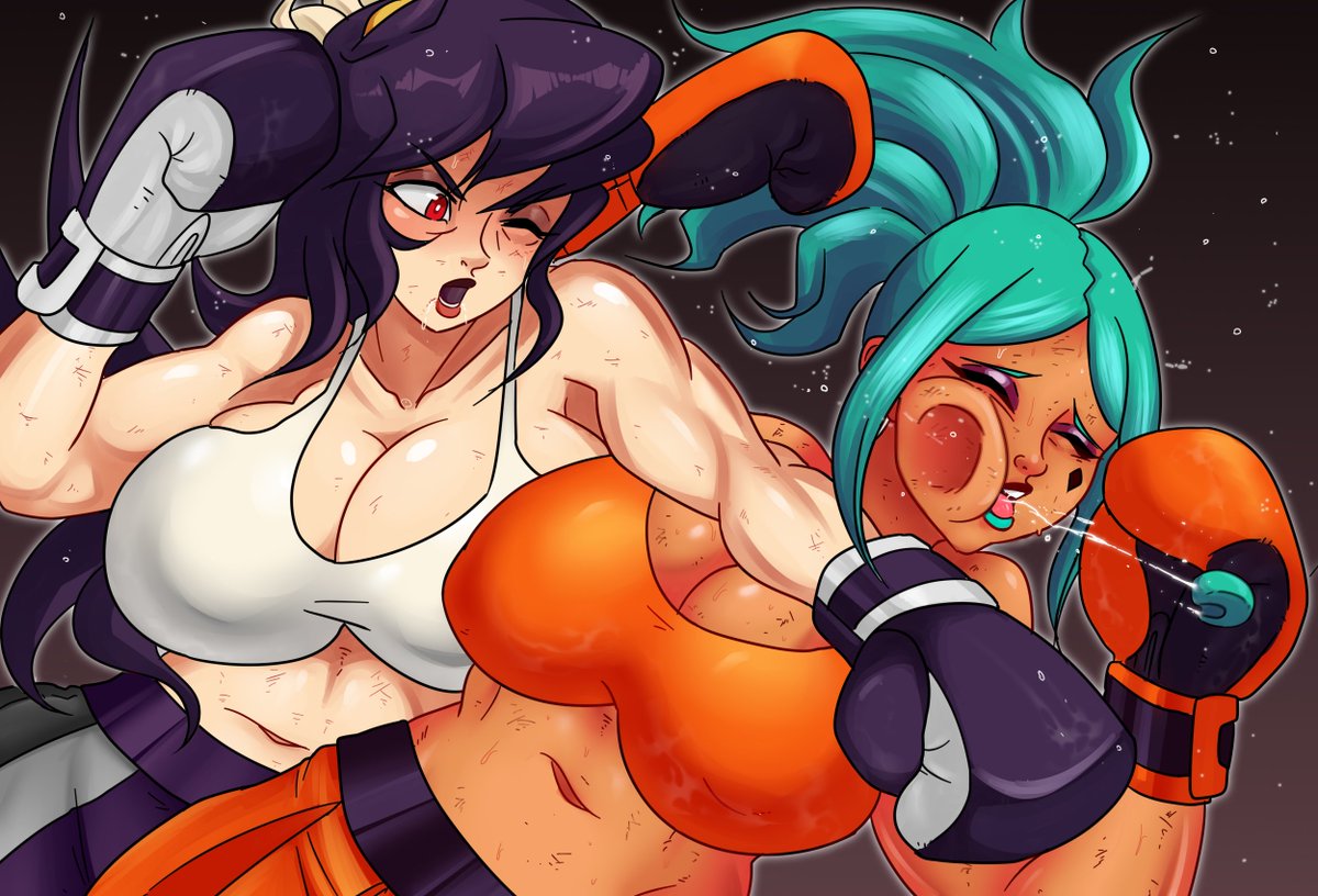 Mama Filia vs Mama Cerebella 🥊

Art by <a href="/Danito_arts/">Danito</a> 

#Skullgirls #Cerebella #Filia #boxing #femaleboxing #fanart 

(#SkullMamaAu by <a href="/BeardyArtist/">Jay R 🔞(Heading to➡️Wondercon)</a>
)