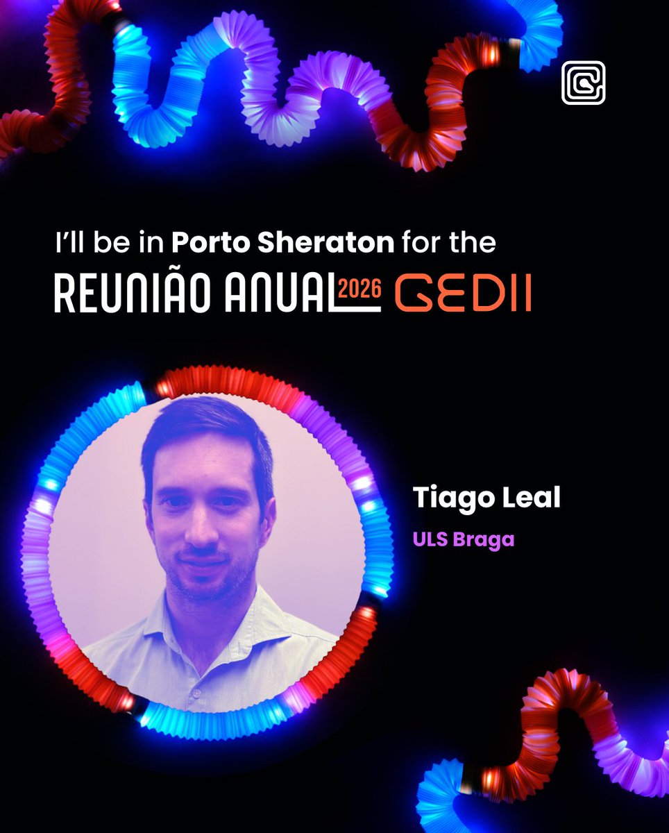 GEDII_IBD's tweet photo. ✨ It's with great pleasure we welcome Dr. Tiago Leal, from Hospital de Braga, to our Annual Meeting!
#gedii #IBD #crohns #colitis #annualmeeting #gastroenterology #gastroenterologia #DII https://t.co/8l9S7sJY9k