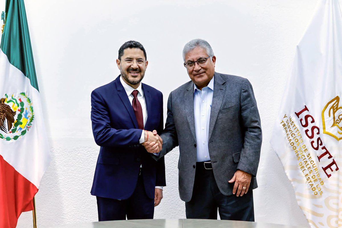 Hoy felicito con aprecio a <a href="/martibatres/">Martí Batres</a>, director del <a href="/ISSSTE_mx/">ISSSTE</a>, con motivo de su cumpleaños.

Le envío mis mejores deseos de éxito, salud y bienestar. 🎂