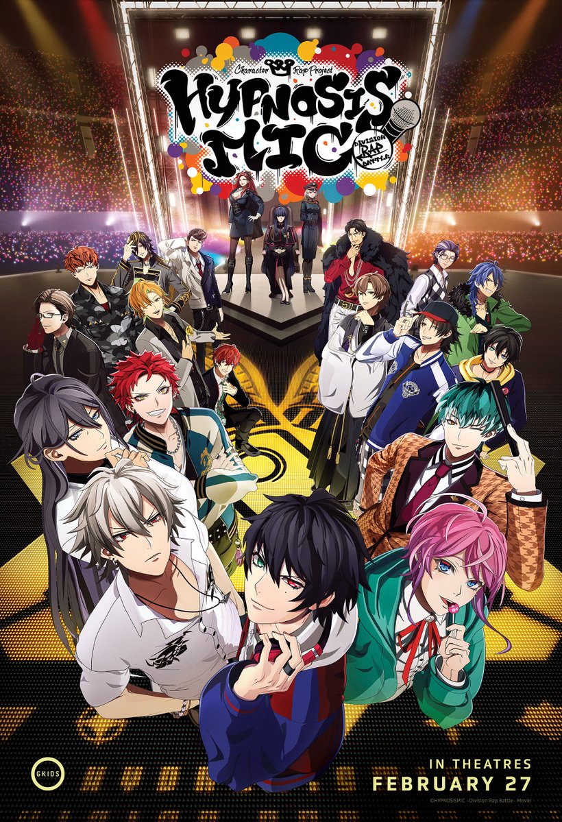 GKIDSfilms's tweet image. 16 songs. 48 paths. 7 endings. Your vote decides the outcome! 🗳️

HYPNOSISMIC -Division Rap Battle- Interactive Movie is coming to Regal theatres nationwide for an immersive musical experience! 🎤🆚🎤

In theatres February 27

Tickets on sale now
brnw.ch/21wZoOz