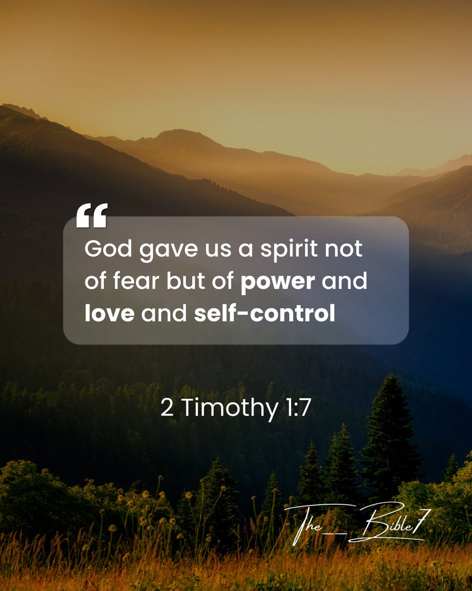 The__Bible7's tweet image. 2 Timothy 1:7