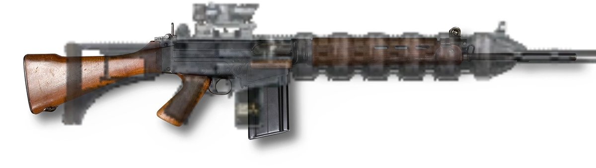 WolvGamin's tweet photo. Is it just me or does the Gauss rifle's base resembles an FN FAL? https://t.co/JaCVblMZ6X