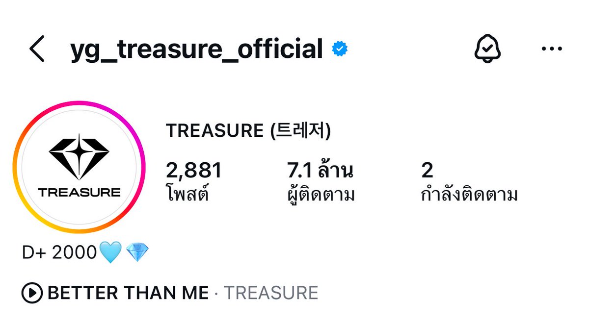 😭 ไอจี TREASURE เขียน “D+2000🩵💎” ด้วย รักสมบัติเหมือนเดิมตั้งแต่วันแรกจนถึงวันที่สองพัน และจะรักไปเรื่อยๆ ไม่ว่าเกิดอะไร ทึเมจะคอยซัพพอร์ตสมบัติอยู่เสมอนะ เพราะรู้ดีว่าสมบัติต้องผ่สนเรื่องราวและอุปสรรคอะไรมาบ้างกว่าจะมาถึงวันนี้ พวกแกเก่งมาก รักสมบัติทั้งสิบ
 #트레저 #TREASURE