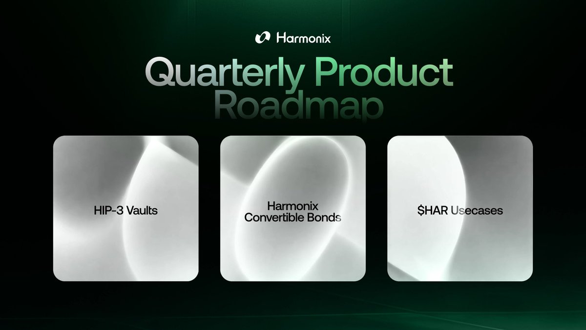 HIP-3 Market Vaults Nasdaq going 24/7 makes onchain equities inevitable —  and HIP-3 is the next step proving Hyperliquid can become a global House of  Finance. In the next 2 months, Harmonix