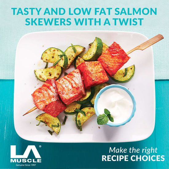 LAMuscle's tweet image. Tasty and Low Fat Salmon Skewers with a Twist
High Protein Recipe For Lean Muscle Growth 
lamuscle.com/knowledge/LA... 
#salmon #skewers #tasty #food #diet #nutrition #lamuscle #learn #knowledge #eathealthy #protein #buildmuscle #gym #training #lowfat