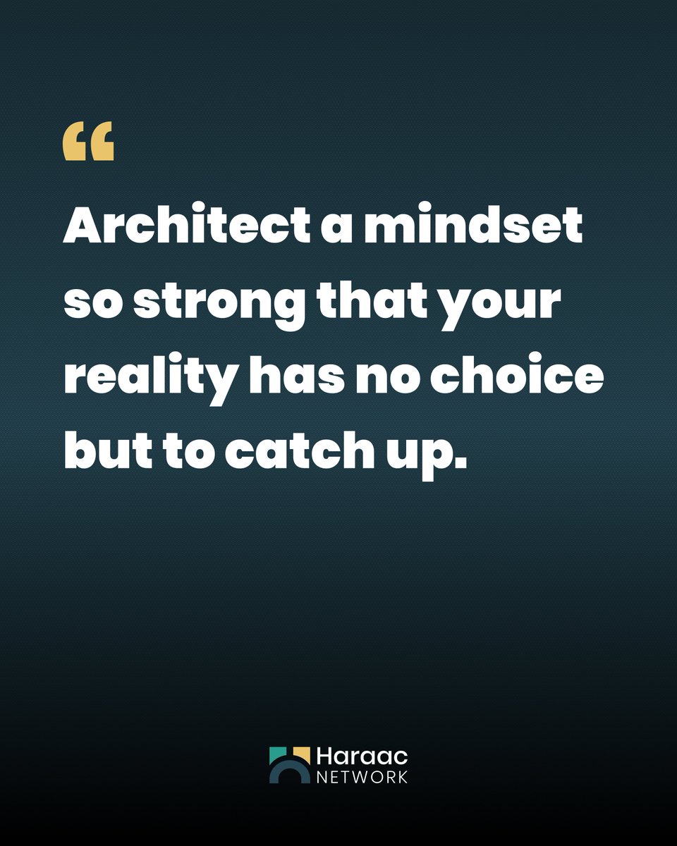 Haraacnetwork's tweet photo. Reality follows the blueprint of your mind. 📉📈
Don't wait for the world to give you permission. Build a belief system so undeniable that the world has to align with it.
You are the Architect.
#HaraacNetwork #CreateOpportunity #SelfBelief #SuccessArchitect #Mindset https://t.co/rSJXE5c3Dh
